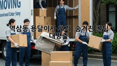 역삼동 용달이사 후기 🚚💨 숨겨진 꿀팁 대방출!